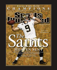 Sports Illustrated Super Bowl XLIV Commemorative Issue. Frame #203 Matte Black 1 3/16